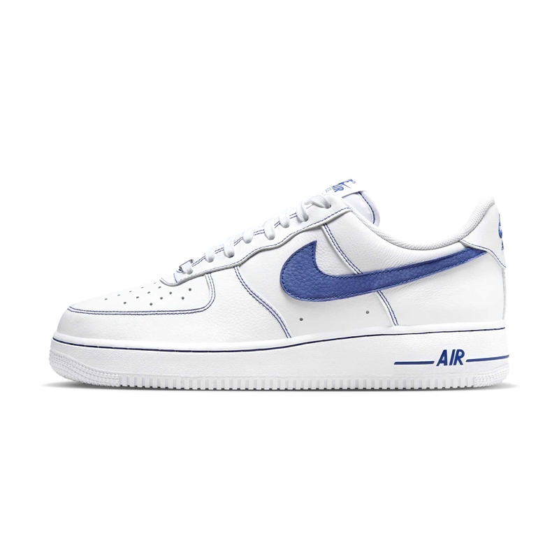 Nike Air Force 1 Low White Deep Royal Blue 白藍 男女鞋 HQ2037-100