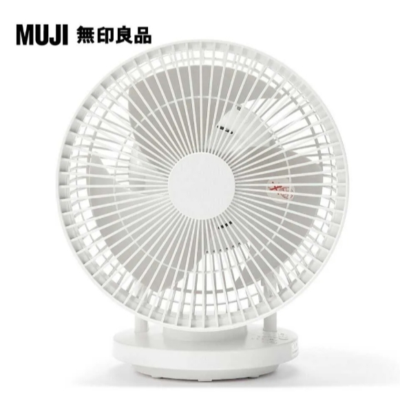 MUJI 無印良品 空氣循環風扇/擺頭型/大 型號：MJ-CIS18TW。約寬28.2x深21.8x高34.1cm