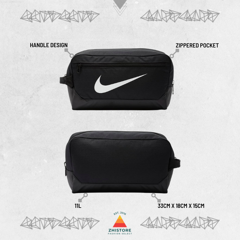 【ZhiStore】Nike Brasilia 11公升 手提 鞋袋 鞋子收納 鞋盒袋 健身包 黑 BA5967-010