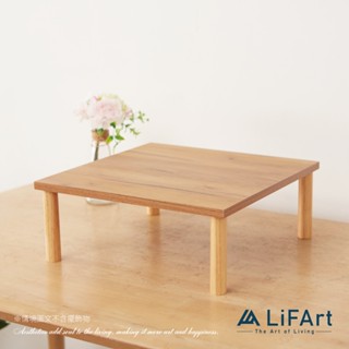 【LiFArt】MIT日系木質增高架/電器架/展示架(實木腳/多色/多尺寸)[現貨]