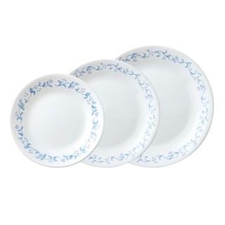 【美國康寧 CORELLE】鄉野藍 3件式餐盤組-C01