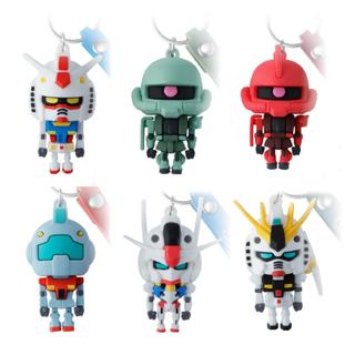 【楠梓德卡】 BANDAI 鋼彈 模型君 立體橡膠 吉祥物 鑰匙圈 吊飾 (鋼彈 風靈 吉姆 薩克 夏亞 nu鋼)