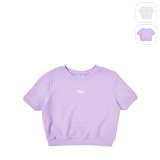 【FILA】女性 短袖圓領T恤-粉紫 5TEY-1431-PL