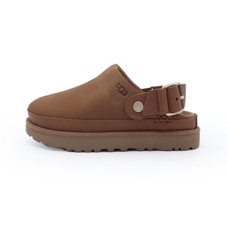 UGG 咖啡 真皮 厚底 休閒 涼拖鞋 女款 J2946 (G1169590CHE)