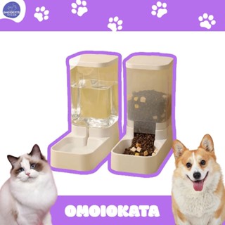 OMOIOKATA 貓咪飲水機 自動餵食器 寵物餵食器 貓狗喂水喝水流動不插電寵物水壺小貓咪用品