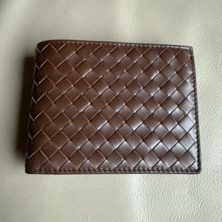 全新正品 BOTTEGA VETENTA 牛皮款 咖啡色 七卡一零錢袋 BV 長版 短皮夾 短夾