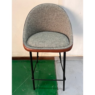 宏品全新二手傢俱館~臺中2手傢俱中古推薦 F530814*灰色布高腳椅*原木傢俱 木沙發組椅 泡茶桌椅 柚木衣櫃