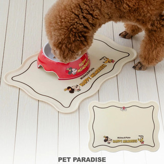 【PET PARADISE】寵物防水防滑餐墊 (31.5×22.5cm)｜DISNEY米奇布魯托 2025新款 防水耐熱