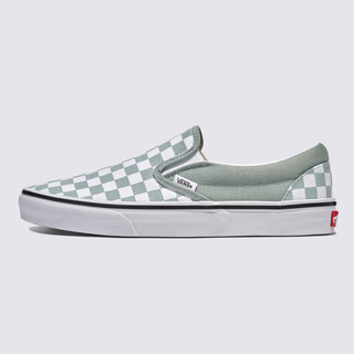 [unclev1966] VANS CLASSIC SLIP-ON 灰綠色 棋盤格 休閒 懶人鞋 滑板鞋 男女款