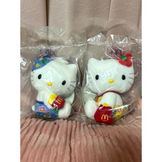 絕版⚡️經典 麥當勞聯名 Kitty 凱蒂貓 夏日海灘風 娃娃 貓咪 布偶 靠枕 抱枕 交換禮物