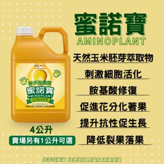 【綠手指嚴選】【24H出貨】蜜諾寶4公升 玉米胚芽萃取刺激細胞活化 提升生長和抗性提升品質降低落果裂果 神農寶哥推薦