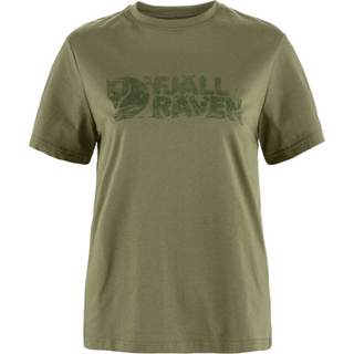 Fjallraven Lush Logo T Shirt 女 混紡短棉T 14600165-620 綠 | 碧綠商行