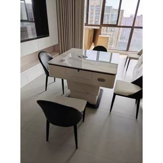 110V 麻將桌 麻將機 自動麻將桌電動麻將桌家用多功能餐桌三用一體小戶型巖板茶幾輕奢現代