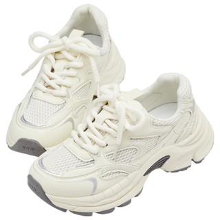 【Grace Gift】運動鞋 包鞋 老爹鞋 【韓系時髦輕量厚底機能運動鞋】 1色 35-40號 小白鞋 休閒鞋