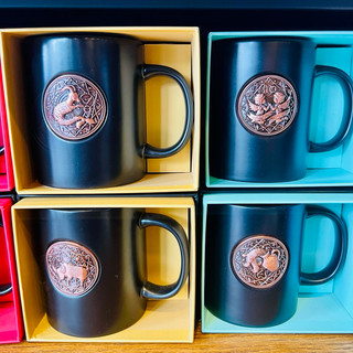 Starbucks星巴克星座杯摩羯星座杯巨蟹咖啡馬克杯雙子星座馬克杯