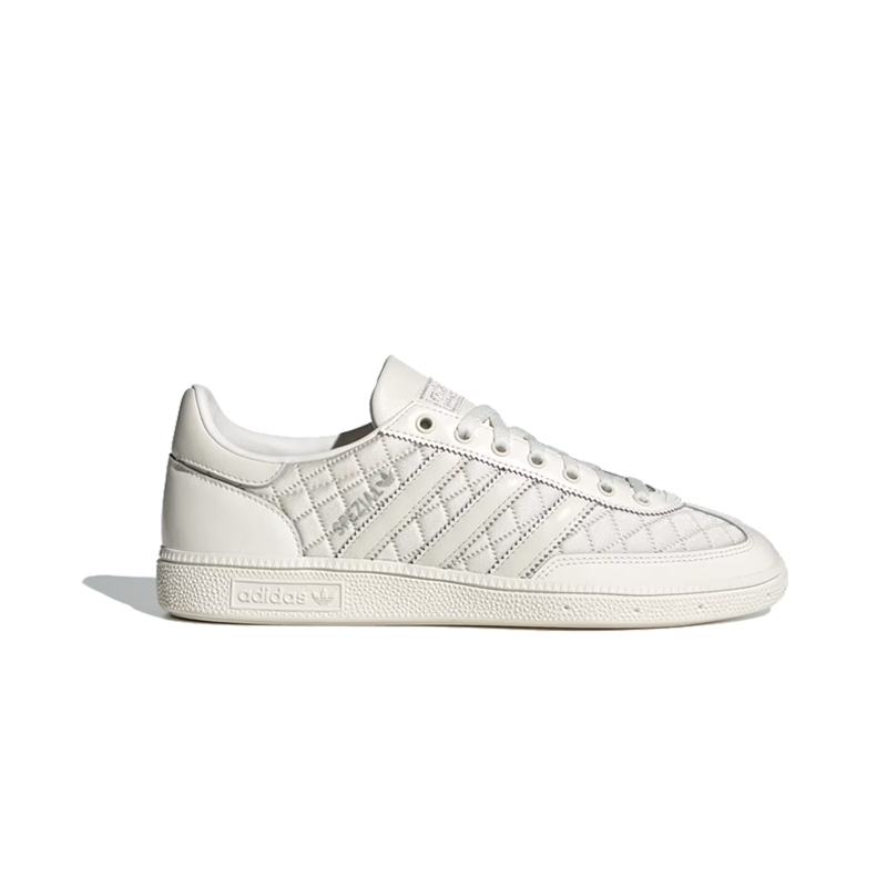 Adidas Originals HANDBALL SPEZIAL 小香風 菱格紋 漆皮 全白 女鞋 KJ0854