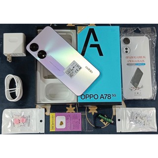 *典藏奇機*展示機出清-OPPO A78 5G 128G 6.5吋螢幕 AI人像美顏 八核心 指紋辨識 5千電量 紫