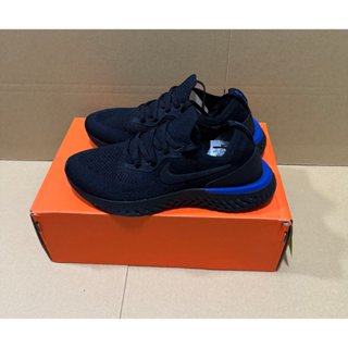 庫存出清 Nike Epic React Flyknit 黑 運動鞋 運動鞋 編織 休閒鞋 女鞋 24CM
