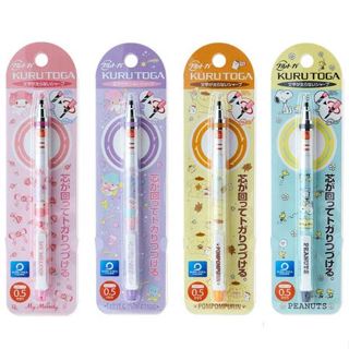 Uni 轉轉筆 Sanrio三麗鷗 Uni KuruToga 自動鉛筆 kitty 酷洛米 0.5mm 布丁狗 大耳狗
