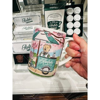 現貨 日本限定 Ralph’s Coffee 美式復古 櫻花熊熊馬克杯｜春季限定 質感咖啡杯 水杯 畢業 送禮
