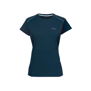 (女)【RAB】Force Tee 短袖上衣- 暴風藍 RQBL06TMB