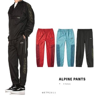 ☆ETW☆【台中店】Stussy Alpine Pant 防風褲 運動 長褲 現貨 黑 紅 湖水藍
