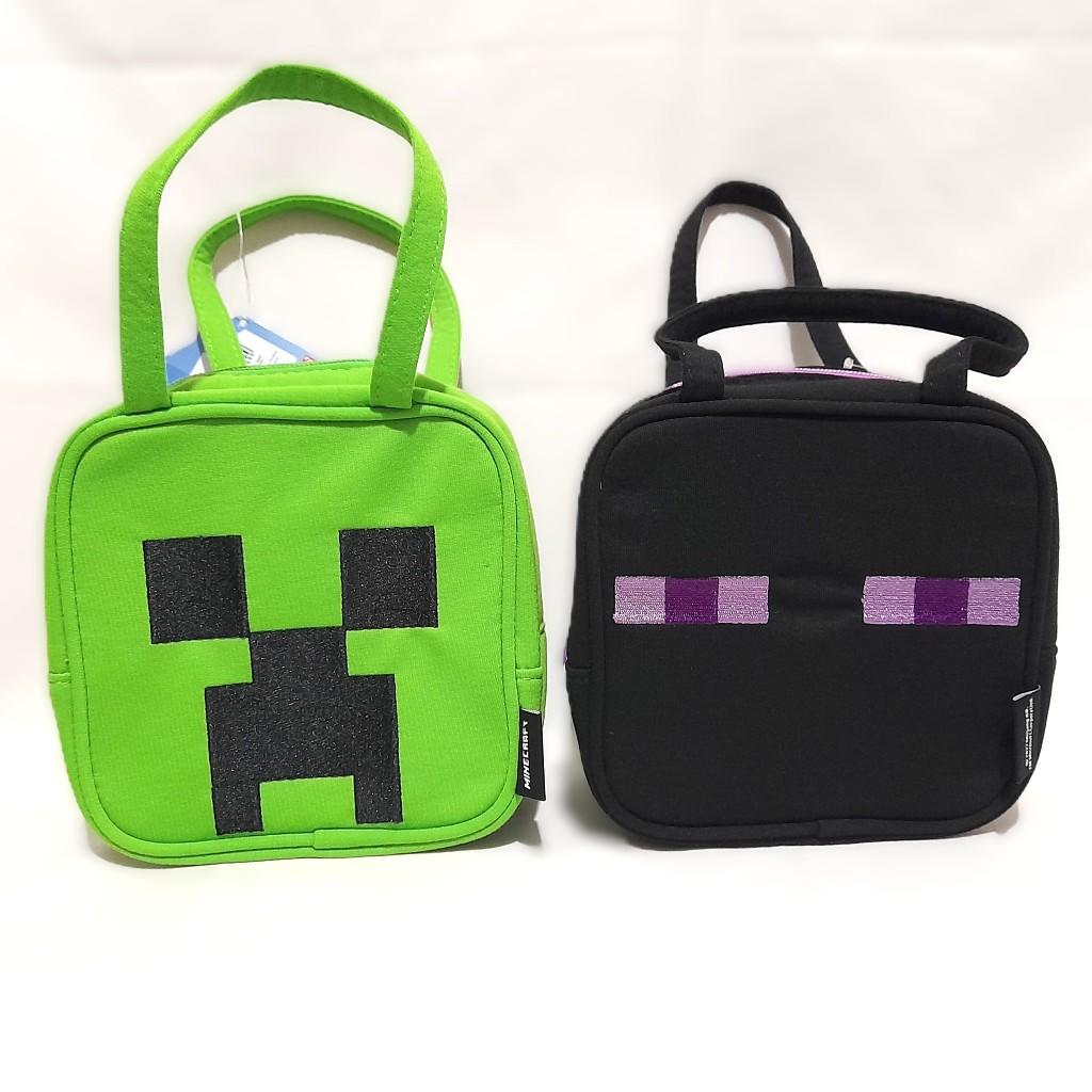 正版 日版 Minecraft 包包 單售 スエット素材ダイカットバッグ 當個創世神 麥塊 苦力怕 終界使者