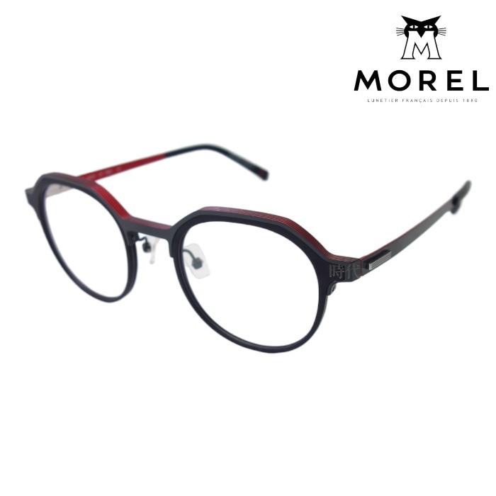【MOREL】10200O NR09 49mm 法國黑貓 光學眼鏡/鏡框 公司貨 台南時代眼鏡 蔡司優視力專家