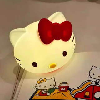 臺灣現貨🌈凱蒂貓小夜燈睡眠燈 拍拍即亮 拍拍燈 hello kitty檯燈氛圍燈起夜燈可愛小檯燈 交換禮物 兒童護眼燈