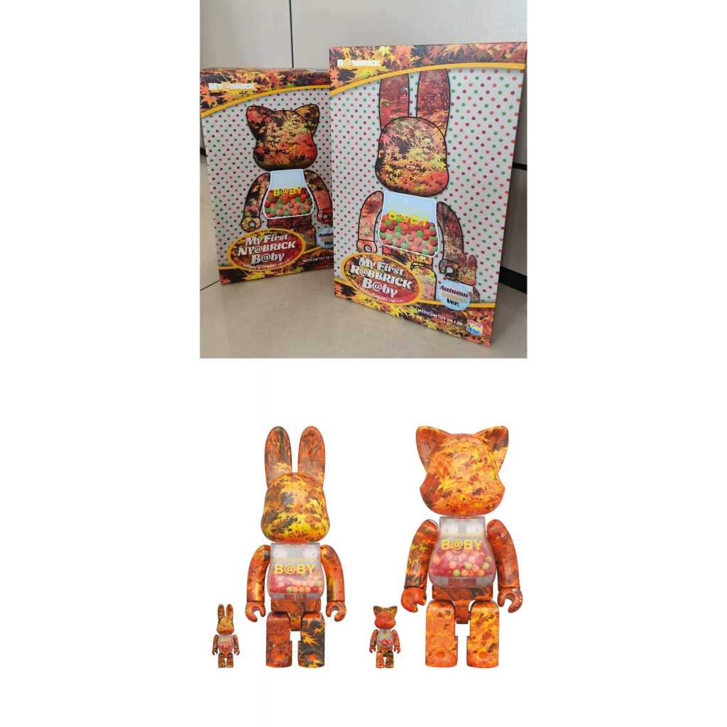 BE@RBRICK 楓葉貓兔千秋 400%+100%
