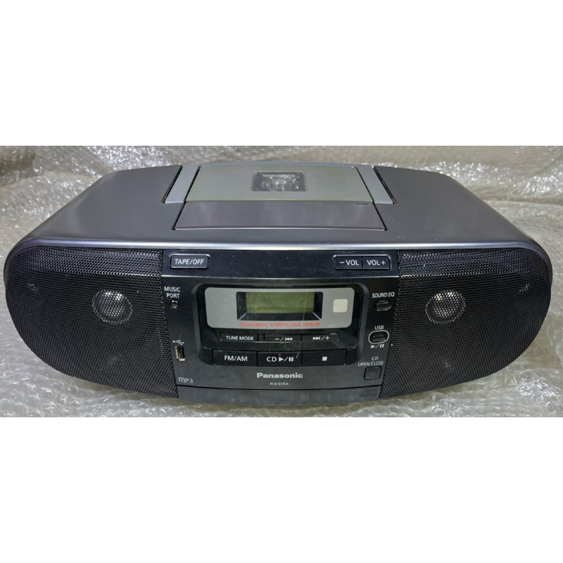 ◢ 簡便宜 ◣ 二手 國際牌 Panasonic USB MP3手提收錄音機 RX-D55-K