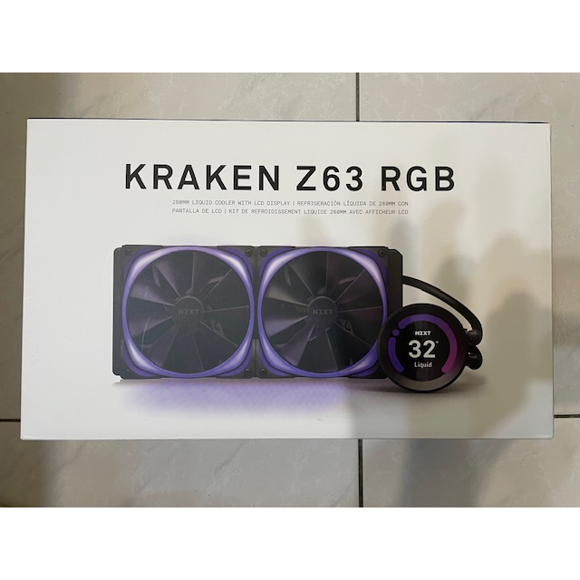 NZXT 恩傑 美商 Kraken Z63 RGB 液晶水冷 280mm一體式水冷散熱器 白色