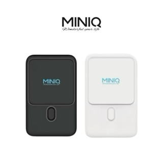 【MINIQ】雙孔無線急速快充行動電源10000mAh 15w磁吸式magsafe/自帶立架 行充充電寶 快充行動電源