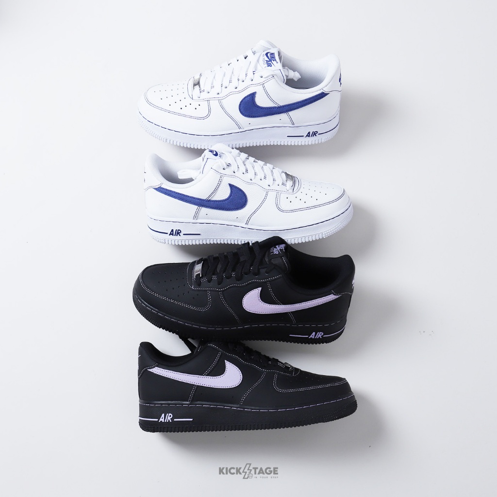 NIKE AIR FORCE 1 AF1 黑紫HQ2037-001 白藍HQ2037-100 紫羅蘭HJ4563-001