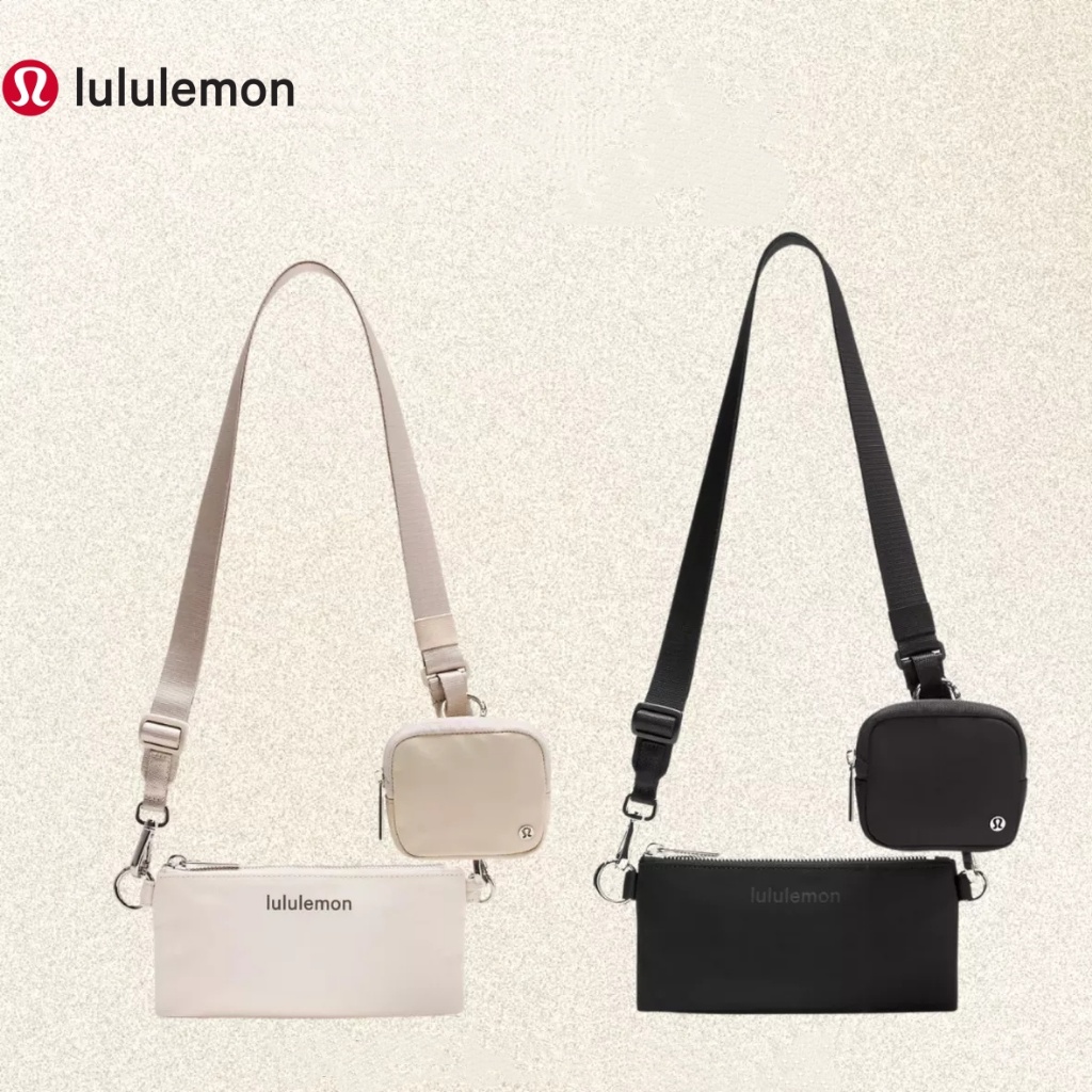 【other more 特選潮流】加拿大運動第一品牌 LULULEMON Dual-Pouch 可拆卸調式肩帶單肩包