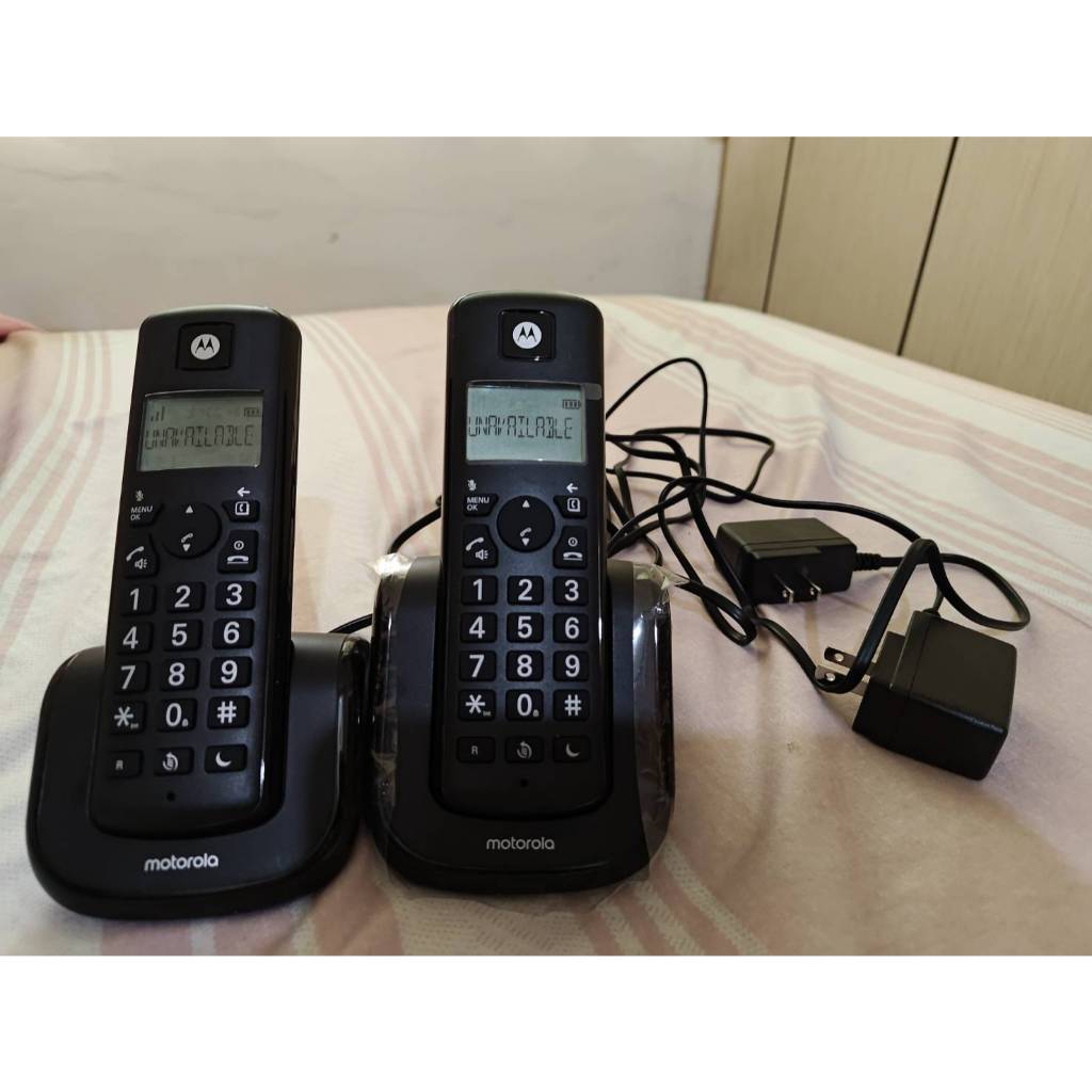二手【Motorola】大音量DECT無線單機子母機 T201+ T202
