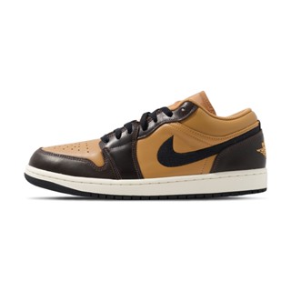 Nike Air Jordan 1 Low SE 男 咖啡黃 運動 AJ1 喬丹 低筒 休閒鞋 HQ3603-201
