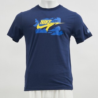 Nike AS M NSW Tee HBR SSNL Club 男款 深藍色 短袖 上衣 FZ5420-410
