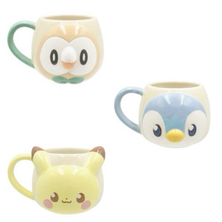 全新現貨 寶可夢中心 pokepeace 皮卡丘 波加曼 木木梟 馬克杯 水杯 咖啡杯 陶瓷馬克杯 大頭 大臉 立體
