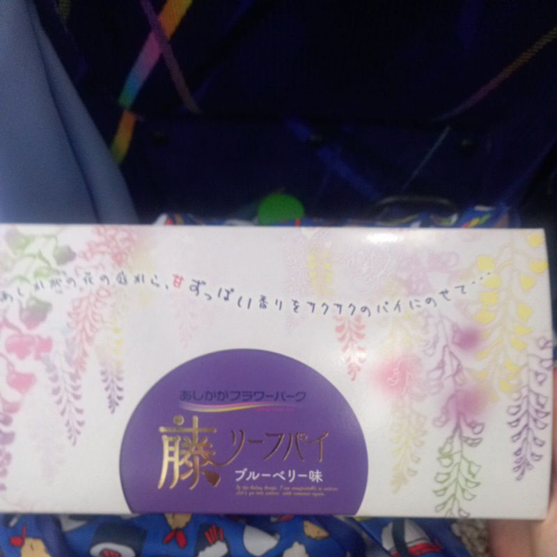 日本帶回日本足利公園紫藤花藍莓派10入效期2025.7.22