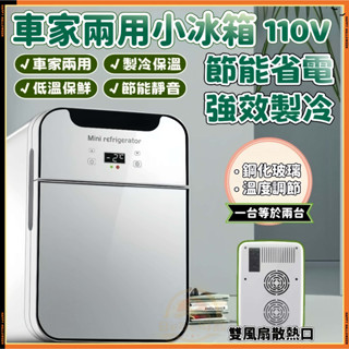 Bebe🌟臺灣現貨🔥110V行動冰箱 20L迷你小冰箱 車載冰箱 數顯冰箱 冷暖雙用小冰箱 保養品冰箱宿舍冷藏小冰箱預購