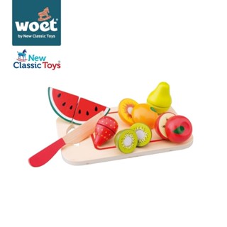 荷蘭New Classic Toys 水果總匯切切樂8件組 10579 切切樂 家家酒 木製玩具 廚房玩具 水果切切樂