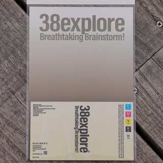 38explore｜貼紙 38-kT Dress up Sticker - Process color / White
