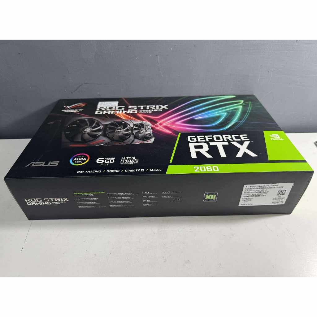【ASUS華碩】ROG RTX2060-6G-EVO-V2 顯示卡 二手 有原盒裝 已過保 $3800