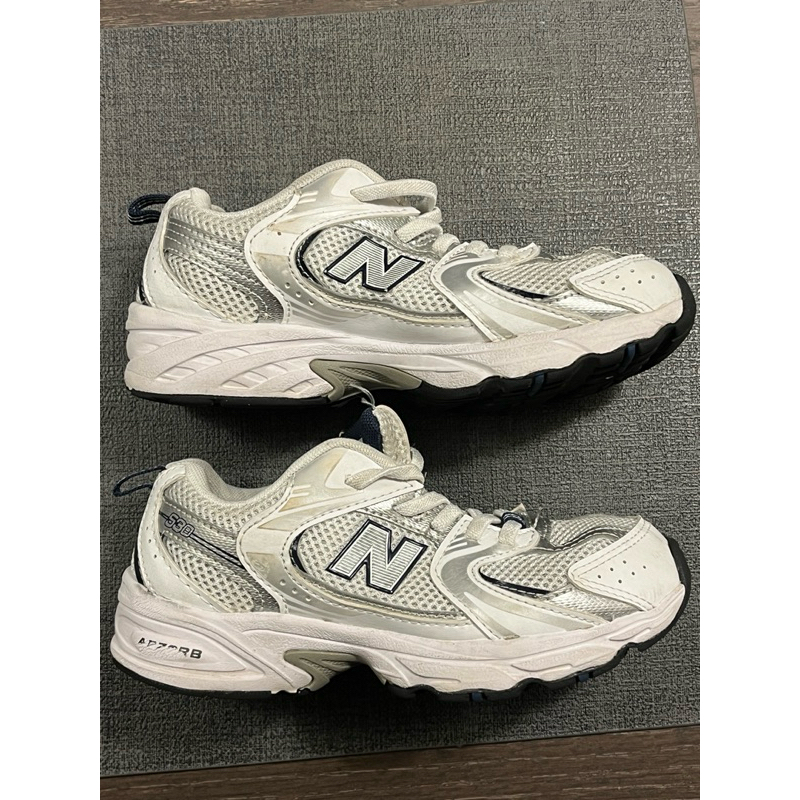 二手 童鞋 19cm 19公分 New balance 530 復古 NB530 白銀 NB 銀藍 休閒鞋