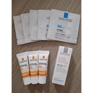 理膚寶水 全護清透亮顏防曬隔乳離 UVA PRO（新瑰蜜霜）2ML A醇緊緻抗痕精華5ML