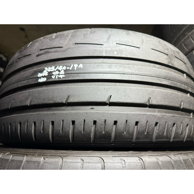 登祿普 RT2 245/40/19 兩條5千 中古胎 適用於255/35/19