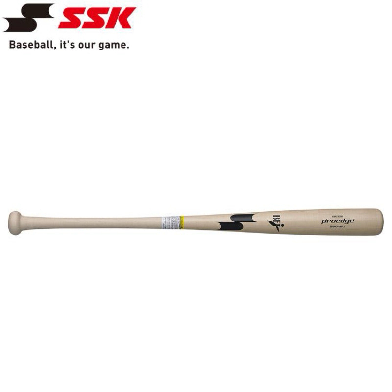 ［特價］33%OFF日本製SSK proedge BFJ認證 棒球木棒 棒球棒EBB3020F 85cm [黃樺木球棒］