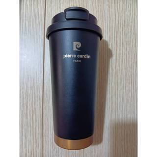 pierre cardin皮爾卡登 黑色陶瓷塗層不鏽鋼內膽雅尚雙飲口隨行杯500ml 中工 股東會紀念品 瓶身無中工標誌
