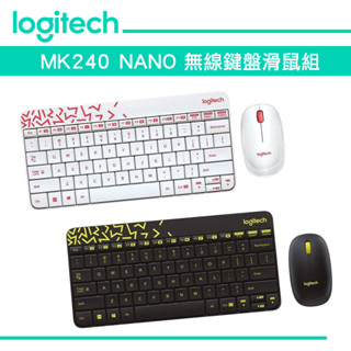 Logitech 羅技 MK240 NANO 無線鍵盤滑鼠組 代理商公司貨